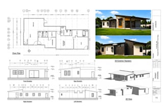 do city permit drawings, floor plan, adu, garage, deck and patio