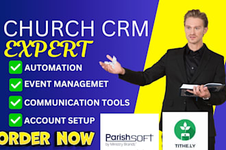 setup church crm tithely churchtrac breeze servant keeper britrix24 parishsoft