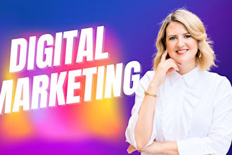 design premium digital marketing and website logo in 12h