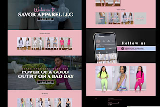 design a top quality fashion website for clothing brands