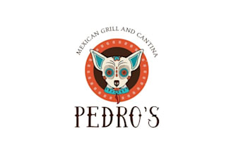 make aesthetics vibrant skull logo for a mexican restaurant