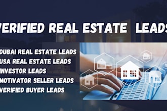 provide verified real estate leads, dubai leads, b2b leads to boost your sales