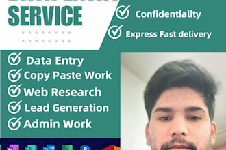 do fast and reliable data entry, web research, and file conversion
