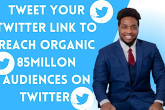 tweet twitter repost link x fbigin USA promote to over 85m audiences