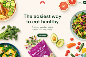 design meal prep shopify store food delivery website seafood online store
