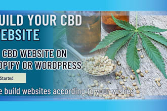 design cbd website cbd shopify store, cannabis, weed cbd website on wordpress