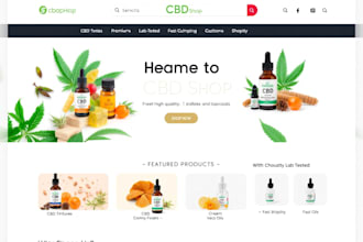 design cbd shopify store vape website marijuana website cannabis shopify store
