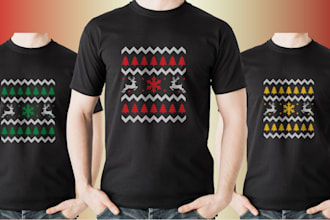 design custom ugly christmas sweater and holiday apparel