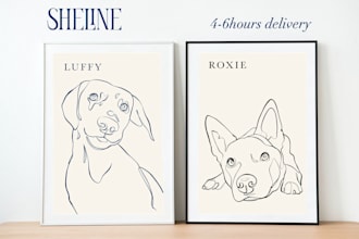 create a pet portrait for your lovely pet