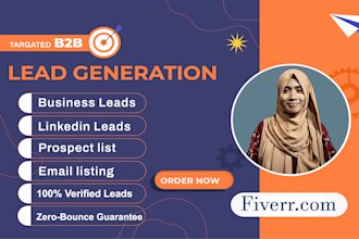 do lead generation, data scrapping, data entry, email list building expert