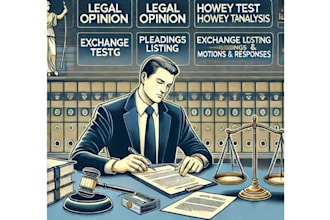 draft legal opinion howey test exchange listing pleadings motions and response