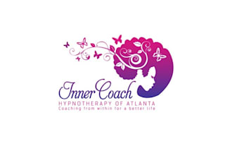 make classic beautiful butterfly logo for a hypnotherapist