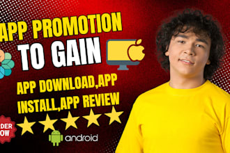 do android mobile app promotion, game promotion, app install,review, download