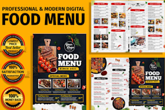 do japanese food menu, restaurant food menu, club, tv and menu card design