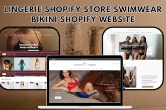 design lingerie shopify store swimwear website bikini store lingerie website