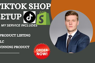 set up your verified tiktok shop, register tiktok llc, run ads for online store