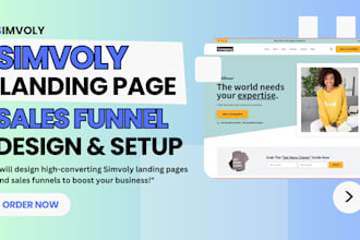 design custom simvoly landing page simvoly sales funnel be your simvoly expert