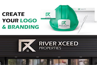 design real estate property realtor or construction logo