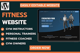 design fitness website health and fitness fitness website