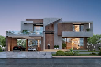 create photorealistic residential interior and exterior renders