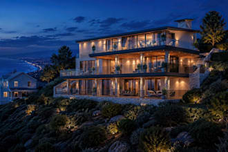 create photorealistic residential interior and exterior renders