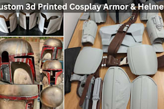 design print and paint cosplay armor wearable helmet mask props stl 3d print
