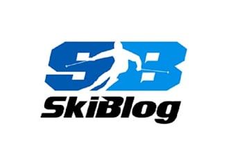 design amazing classic new ski blog logo