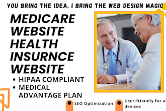 develop medicare website health insurance website hipaa compliant website