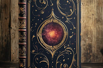 do professional fantasy book cover, ebook presentation