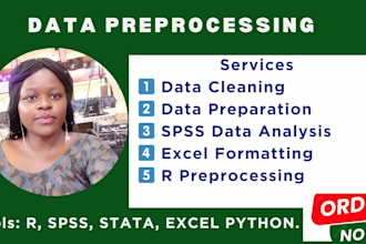 clean and prepare data for analysis using spss, r, and excel