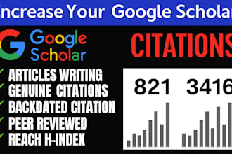 increase google scholar citation, backdated publication citation , researchgate