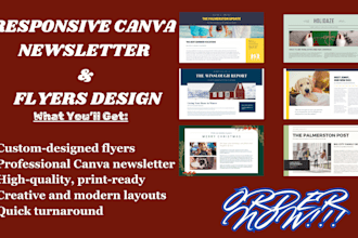 design responsive canva newsletter business flyers design event flyers