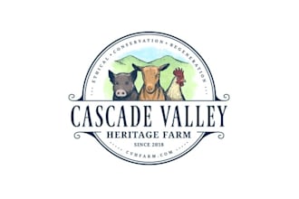 design modern best quality heritage farm logo