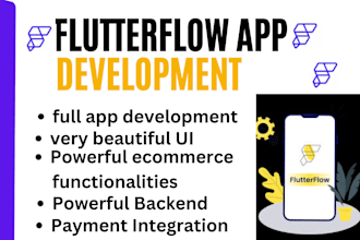 create flutterflow mobile app development  ios app flutter firebase zoho chatbot
