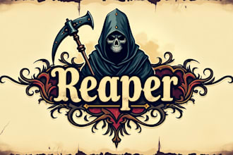 make modern and amazing reaper logo with new concepts