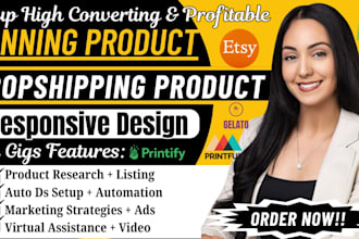 find shopify dropshipping winning product research, shopify product listing