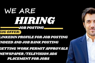 post jobs on linkedin, job bank, indeed to hire and recruit foreign workers