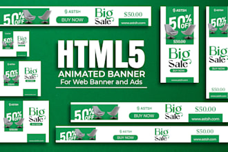 do web, website, google ads and animated HTML5 banner ads