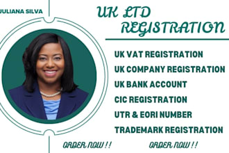 setup cqc or uk ltd company registration cic vat registration utr bank account