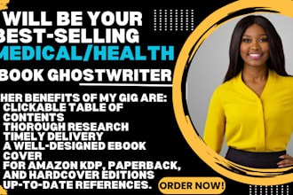 be your health, medical, fitness and physiotherapy ebook writer, ghostwriter