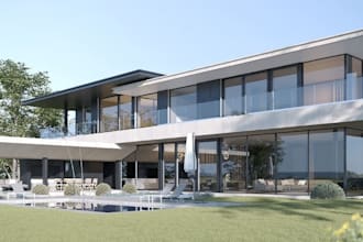 renew luxury apartment, estate building interior,sweethome design, modern facade