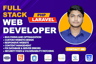 do web app development as a PHP laravel developer