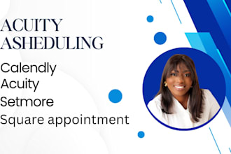 set up acuity scheduling, square, booking appointments, calendly