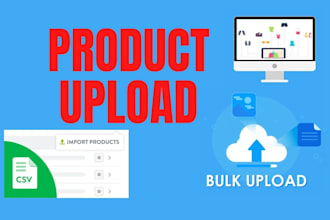 bulk upload or add products using CSV file or manual entry