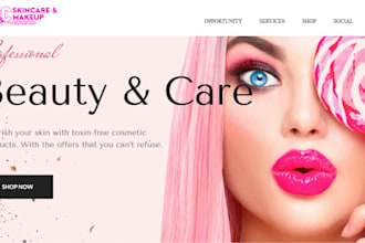 medical spa website salon beauty salon therapy cosmetic skincare shopify store