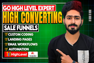 build sales funnel in clickfunnels, gohighlevel, kajabi, leadpages, systeme io