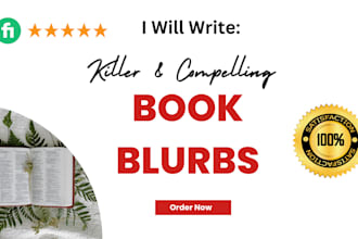 write a killer book blurb, book description, or author bio