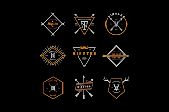 do luxury fashion brand logo, clothing line, apparel tag