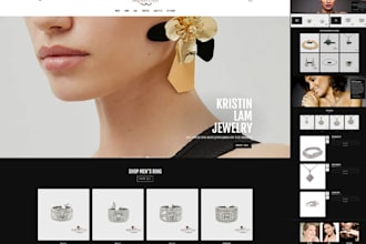 design jewelry shopify store engagement ring store necklace jewelry website