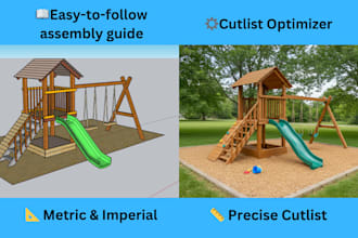 design woodworking plans with cutlist in sketchup